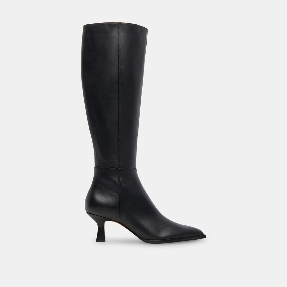 Auggie Extra Wide Calf Boots Black Leather