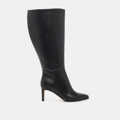 Emmi Extra Wide Calf Boots Black Leather