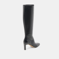 Emmi Narrow Calf Boots Black Leather