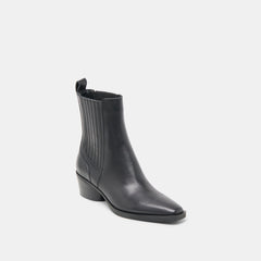 Faint H2O Booties Black Leather
