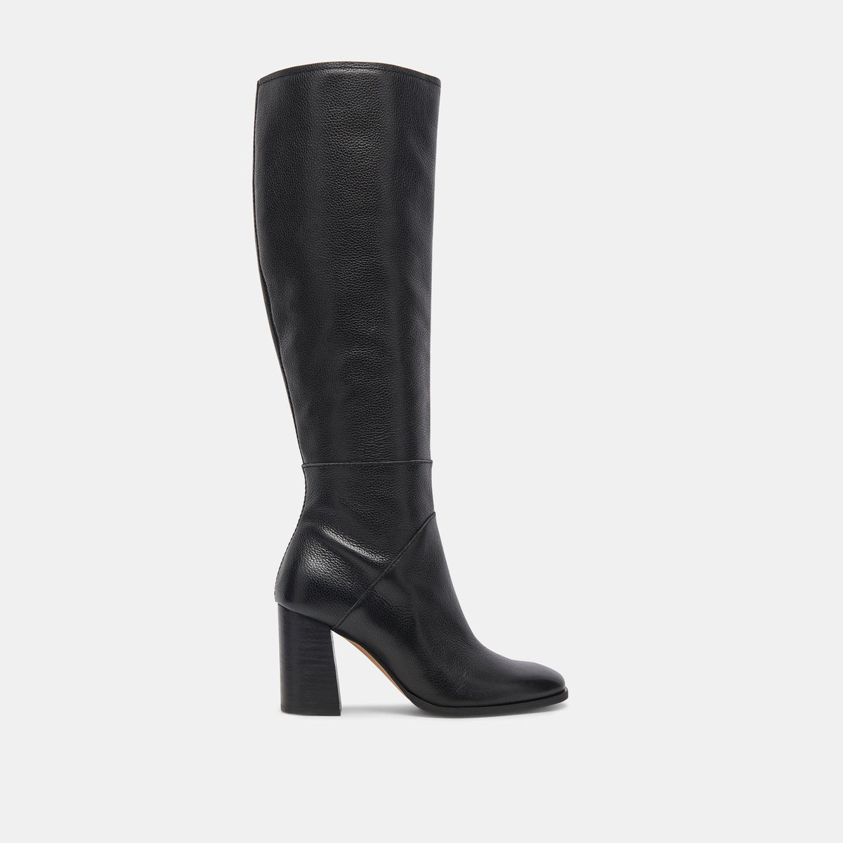 Fynn Wide Calf Boots Onyx Leather