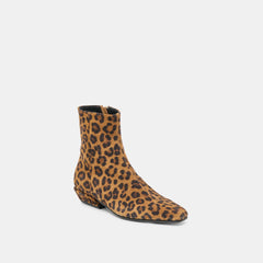 Joanie Booties Leopard Printed Suede