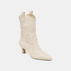 Tavla Boots Off White Leather