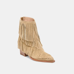 Torey Booties Dk Taupe Suede