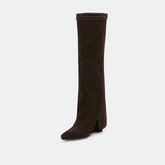 Aggy Boots Dk Brown Suede