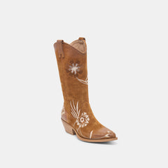 Brando Boots Tan Suede