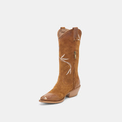 Brando Boots Tan Suede