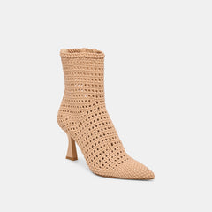 Embry Booties Lt Tan Woven Stella