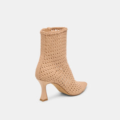 Embry Booties Lt Tan Woven Stella