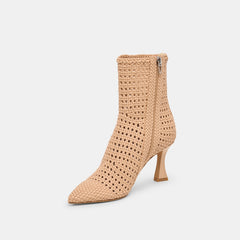 Embry Booties Lt Tan Woven Stella