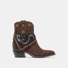 Mekala Boots Dk Brown Suede