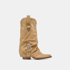 Rogue Boots Camel Suede