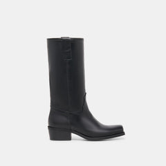 Romie Boots Black Leather