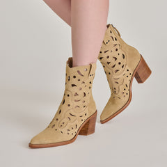 Zenobi Booties Dk Taupe Suede