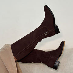 Kilian H2O Wide Calf Boots Mahogany Suede