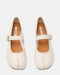 Calara White Leather