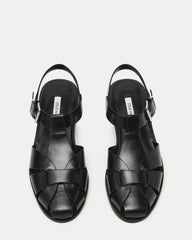 Fisk Black Leather