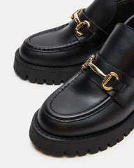 Leon Black Leather