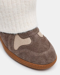 Mavis Knit Taupe Suede