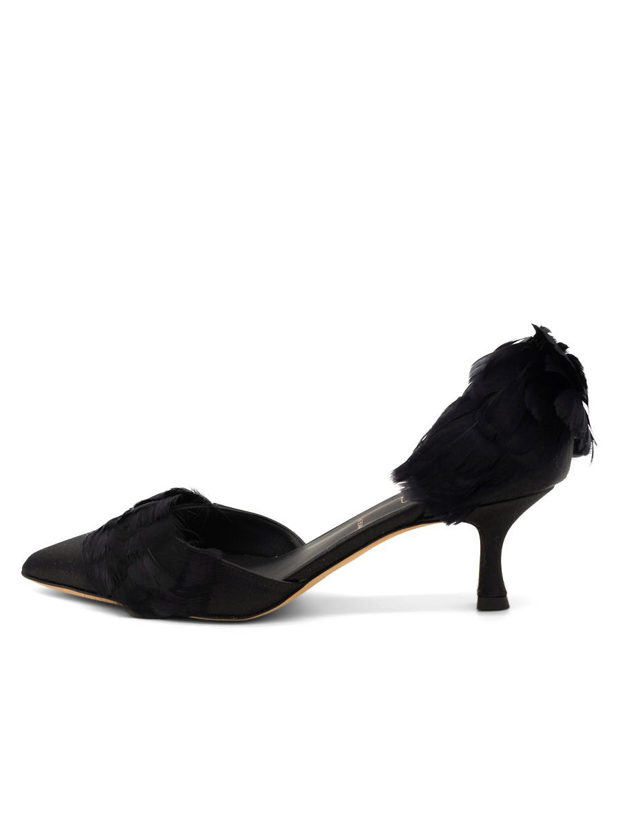 Sofia D'Orsay Feather Heel