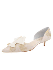 Cliff D'Orsay Kitten Heel Brocade
