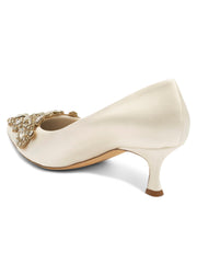 Sabrina Pointed Toe Kitten Heel