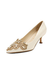 Sabrina Pointed Toe Kitten Heel