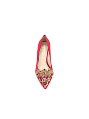 Sabrina Pointed Toe Kitten Heel