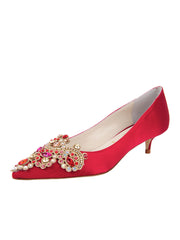 Brinsley Pointed Toe Kitten Heel