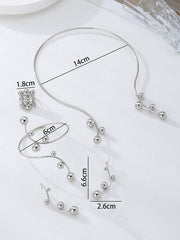 Irregularity Line Rhine Stones Bracelet Accessories Earrings Accessories Necklaces Accessories Rings Accessories