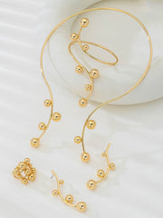 Irregularity Line Rhine Stones Accessories Sets