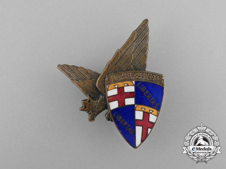 A Polish 9Th Bolonski Battalion Of 3Rd Carpathian Rifles Division; 2Nd Corps Badge