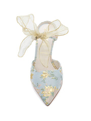 Elvie Pointed Toe Pump Brocade