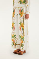 Tropical Royalty Off-White Pants